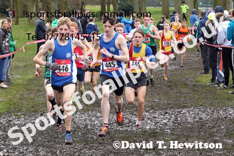 Junior boys, 2020 New Balance English Schools Champs., Sefton Park, Liverpool. Photo: David T. Hewitson/Sports for All Pics